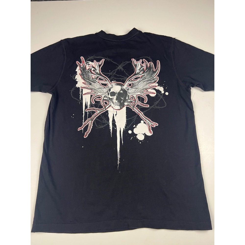 Southpole Mens Graphic T Shirt Black Skull Freedom to Live‎ Design - Medium - Picture 8 of 12